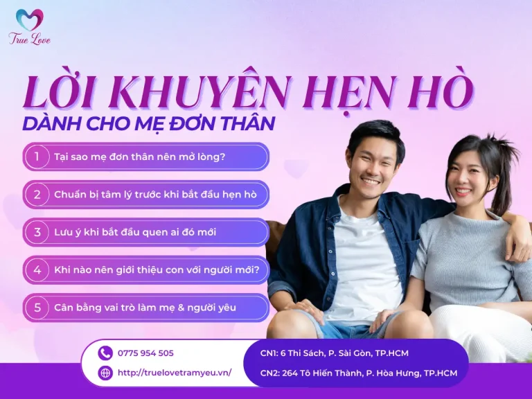 LỜI KHUYÊN HẸN HÒ DÀNH CHO MẸ ĐƠN THÂN