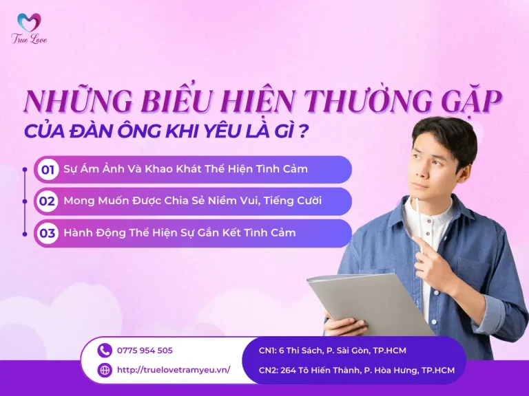 TÂM LÝ ĐÀN ÔNG KHI YÊU