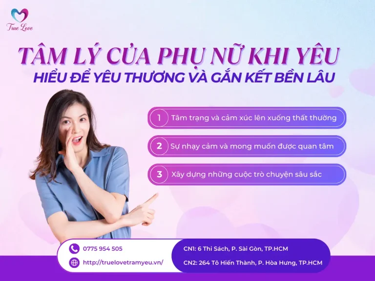 TÂM LÝ PHỤ NỮ KHI YÊU