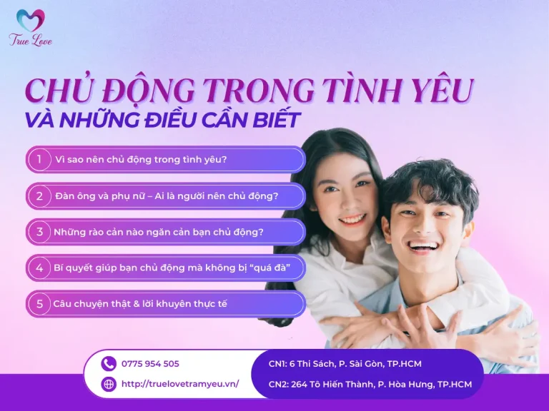 CHỦ ĐỘNG TRONG TÌNH YÊU